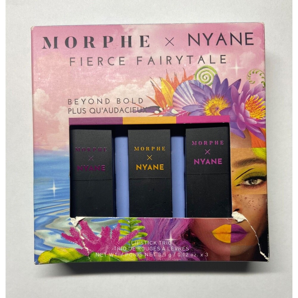 MORPHE X NYANE "FIERCE FAIRYTALE"  NEARLY NUDE LIPSTICK TRIO